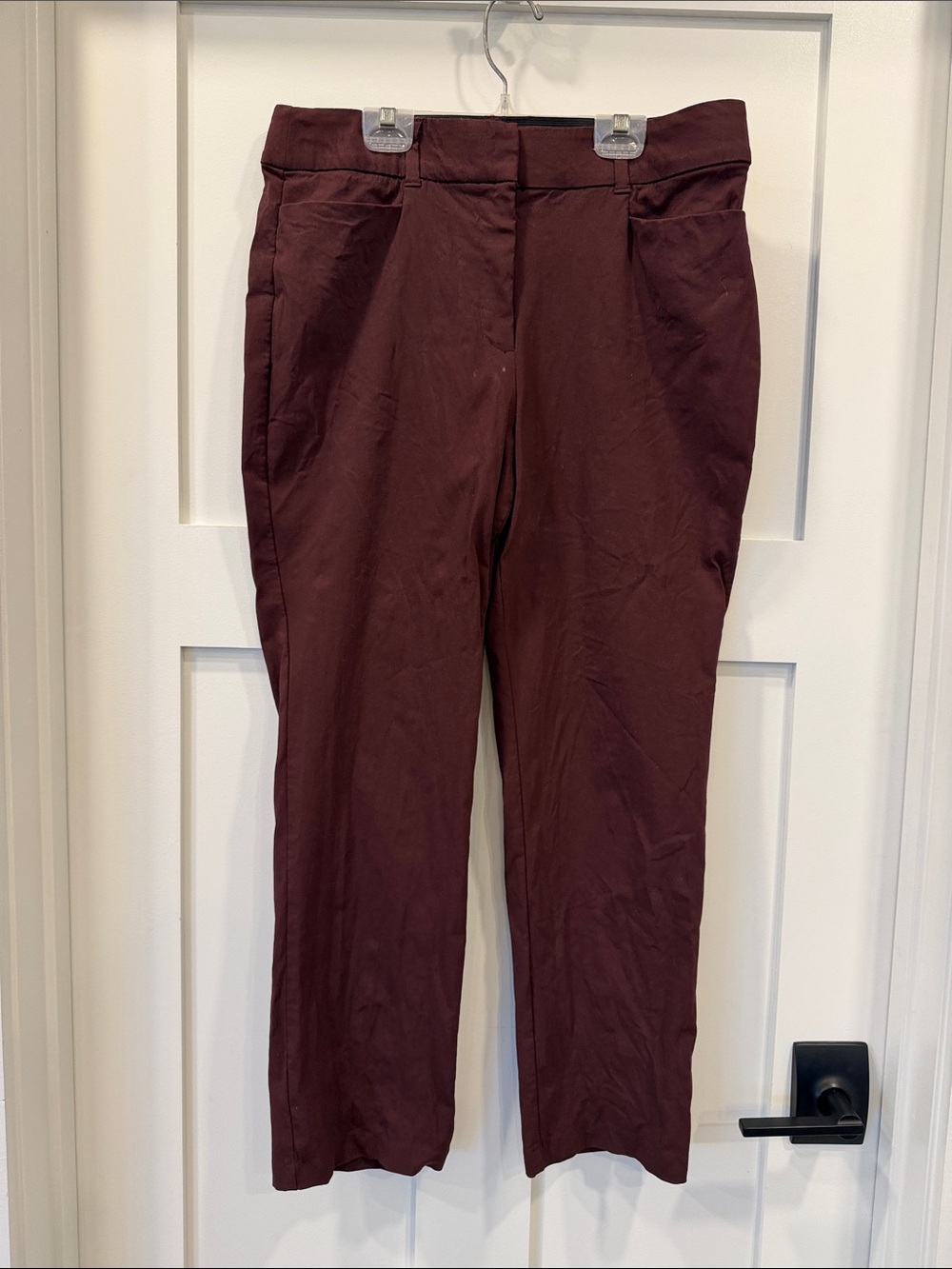 Maurices Maroon Straight-Leg Pants